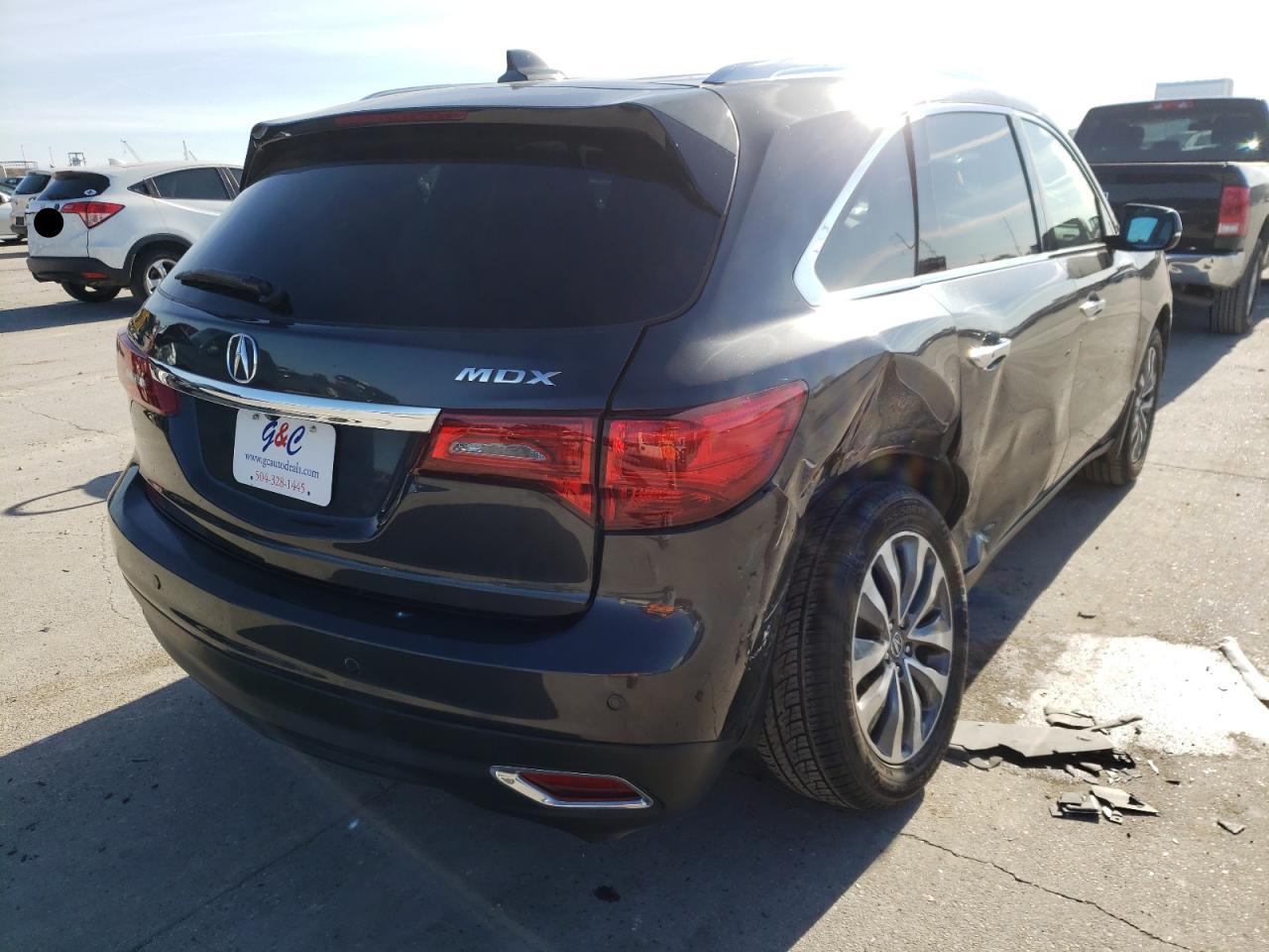 Photo 4 from auction – 2014 ACURA MDX TECHNO with VIN 5FRYD3H45EB020204