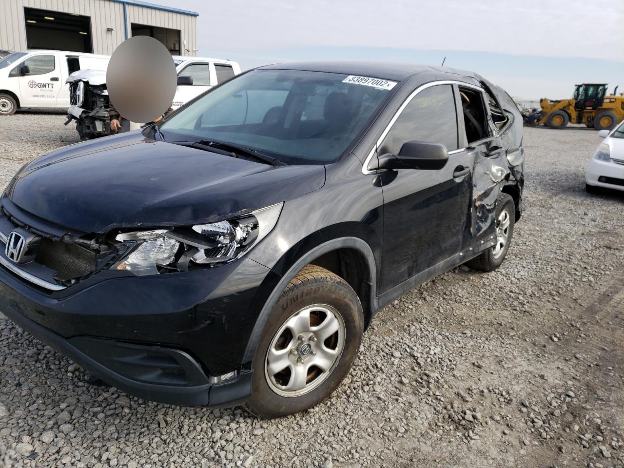Photo 2 from auction – 2014 HONDA CR-V LX with VIN 5J6RM4H33EL054975