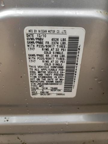 Photo 10 from auction – 2011 NISSAN ROGUE S with VIN JN8AS5MV4BW669121