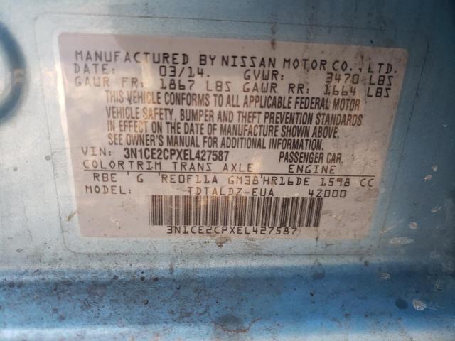 Photo 10 from auction – 2014 NISSAN VERSA NOTE with VIN 3N1CE2CPXEL427587