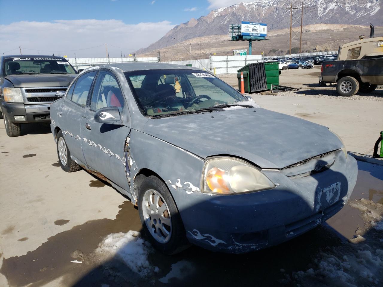 KIA RIO 2003 with VIN KNADC125736249529 - Photo from auction