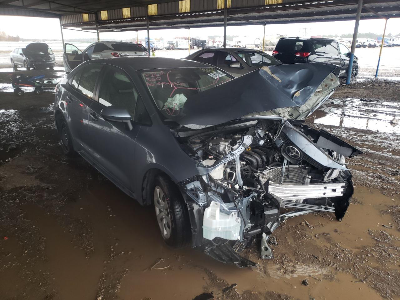 TOYOTA COROLLA LE 2021 with VIN JTDEPMAE3MJ154902 - Photo from auction
