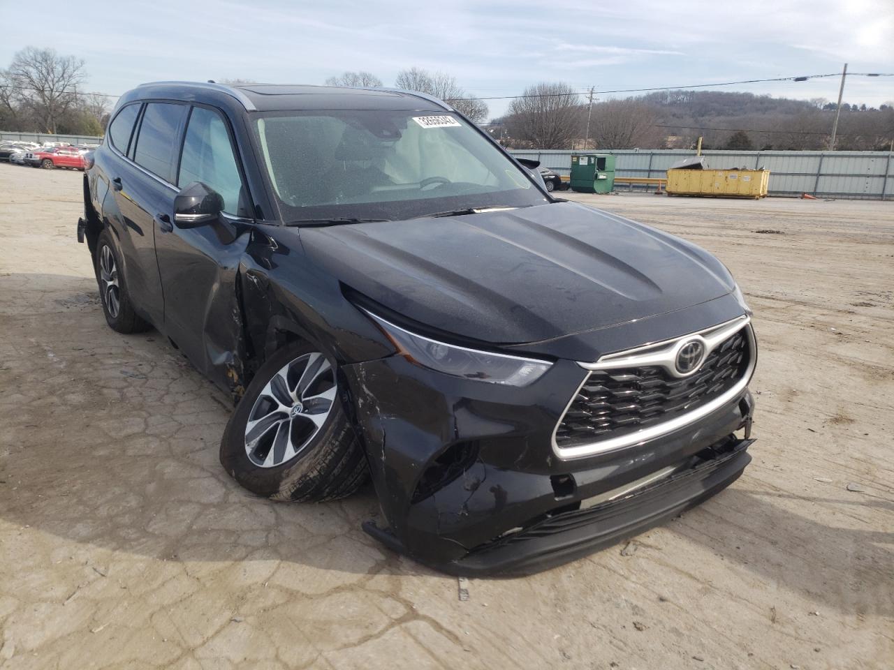 TOYOTA HIGHLANDER 2021 with VIN 5TDGZRBH7MS559396 - Photo from auction