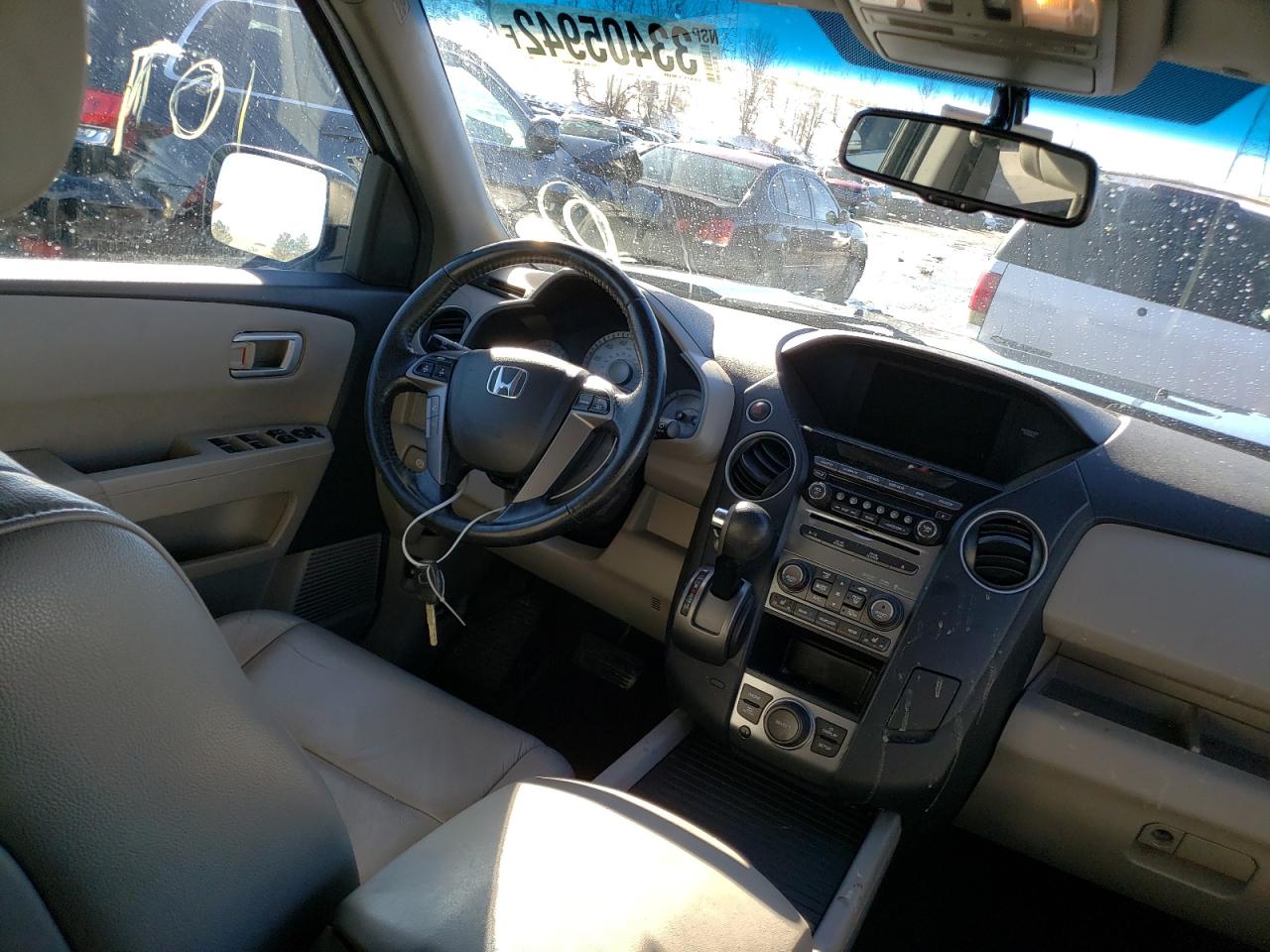 Photo 9 from auction – 2012 HONDA PILOT EXL with VIN 5FNYF4H63CB006558