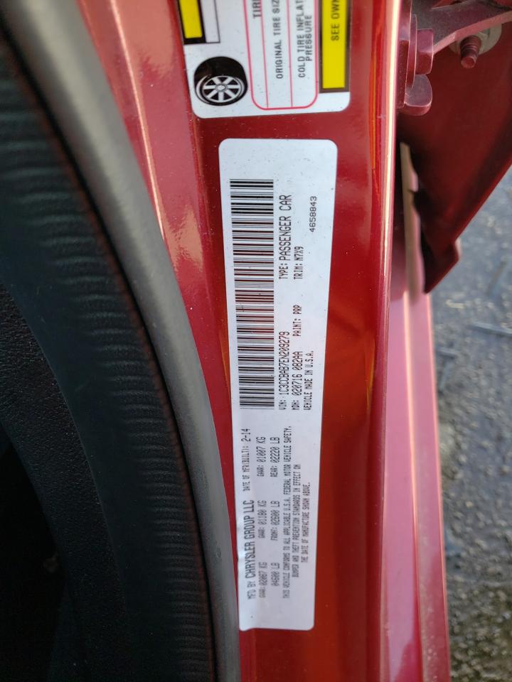 Foto 10 de la subasta – 2014 CHRYSLER 200 LX con VIN 1C3CCBAB7EN209279