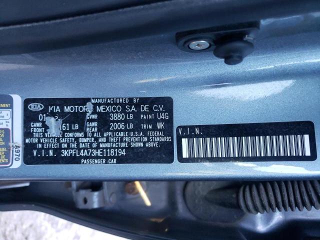 Photo 10 from auction – 2017 KIA FORTE LX with VIN 3KPFL4A73HE118194