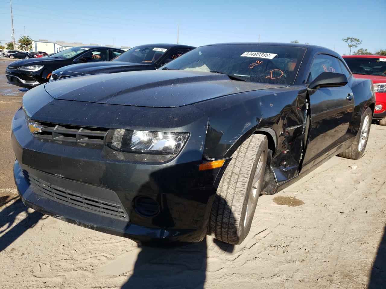 Photo 2 from auction – 2015 CHEVROLET CAMARO LS with VIN 2G1FB1E36F9164468
