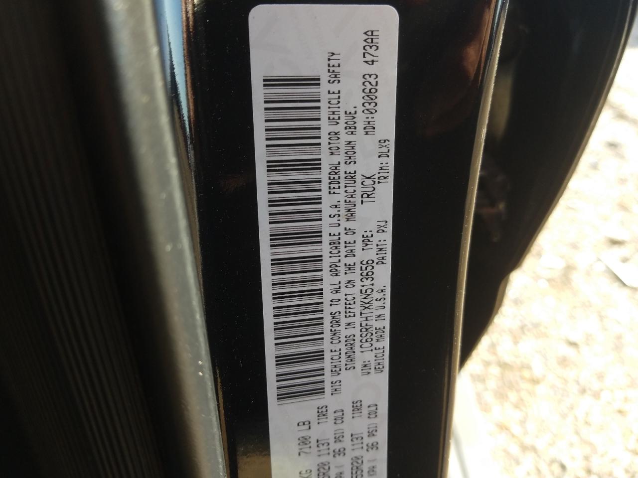 Photo 10 from auction – 2019 RAM 1500 LIMIT with VIN 1C6SRFHTXKN513656