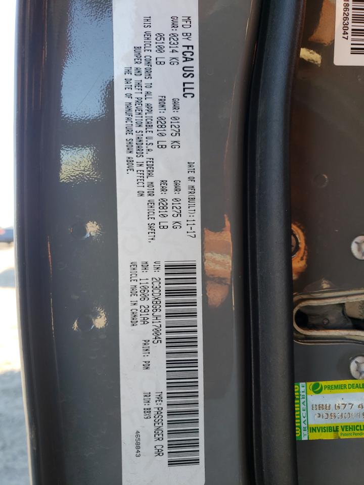 Photo 10 from auction – 2018 DODGE CHARGER SX with VIN 2C3CDXBG6JH170045