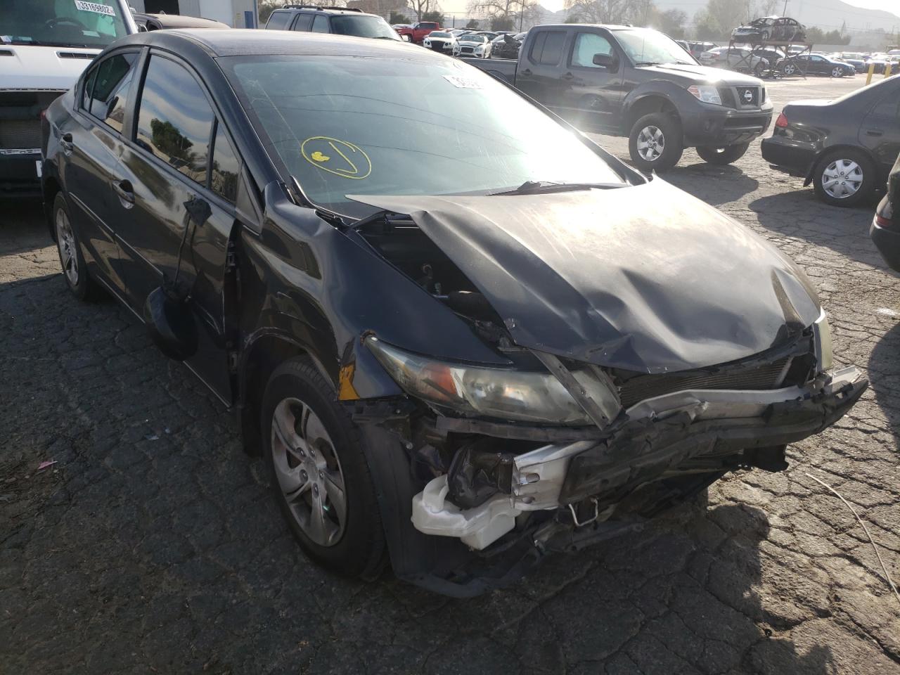 Photo 1 from auction – 2013 HONDA CIVIC LX with VIN 19XFB2F57DE243482