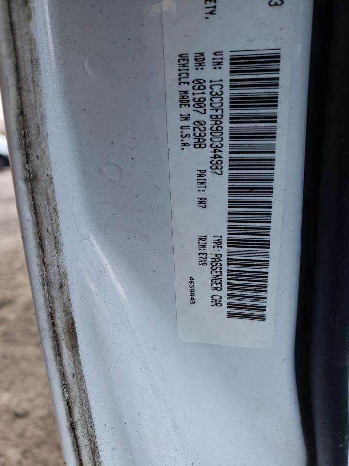 Photo 10 from auction – 2013 DODGE DART SXT with VIN 1C3CDFBA9DD344987