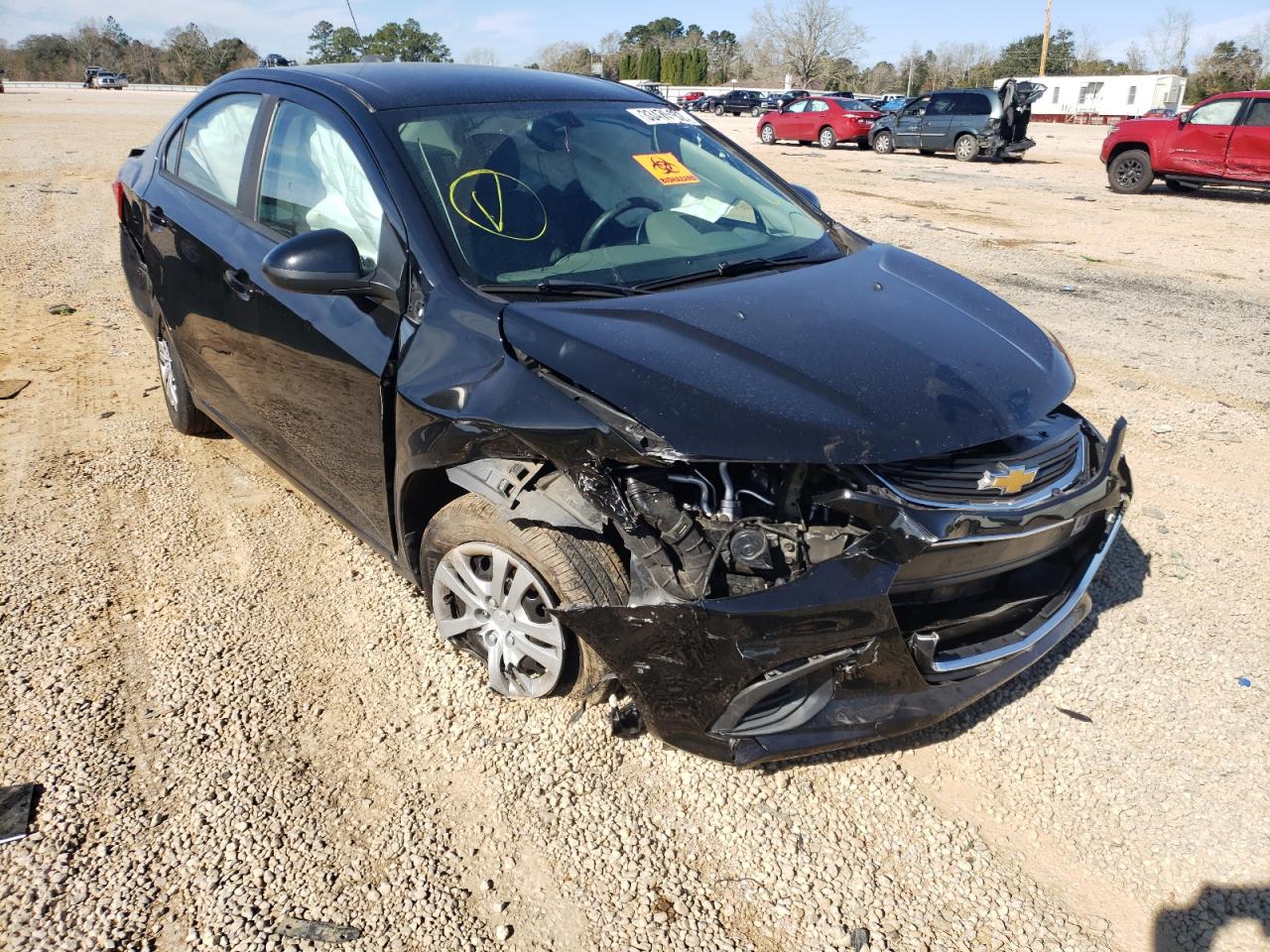 CHEVROLET SONIC LS 2017 with VIN 1G1JB5SH6H4156586 - Photo from auction