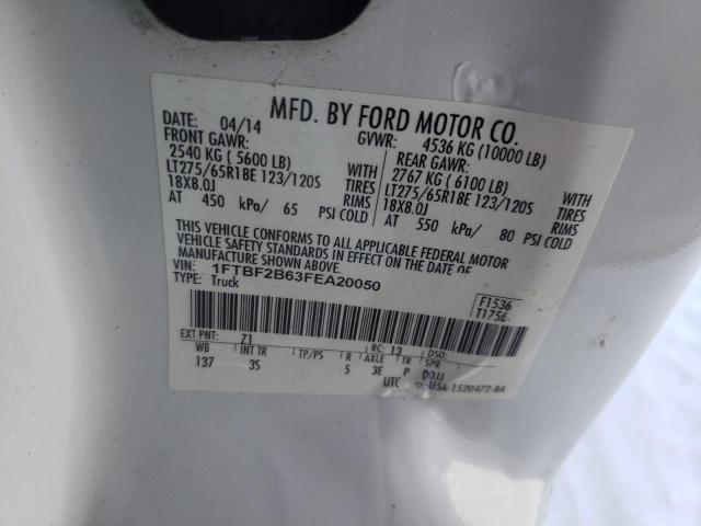 Photo 10 from auction – 2015 FORD F250 SUPER with VIN 1FTBF2B63FEA20050