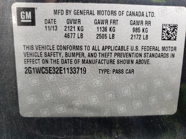 Photo 10 from auction – 2014 CHEVROLET IMPALA LIM with VIN 2G1WC5E32E1133719