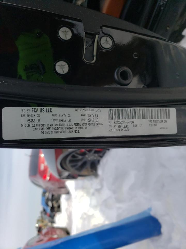 Photo 10 from auction – 2015 DODGE CHALLENGER with VIN 2C3CDZC97FH747040