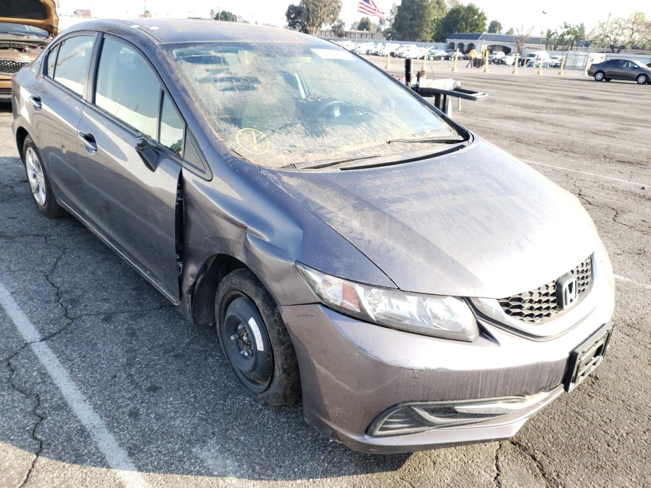 HONDA CIVIC LX 2014 with VIN 19XFB2F50EE266362 - Photo from auction