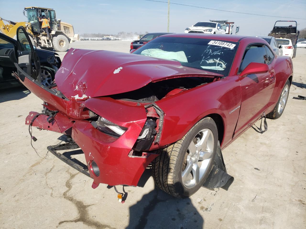 Photo 2 from auction – 2014 CHEVROLET CAMARO LT with VIN 2G1FB1E34E9136697