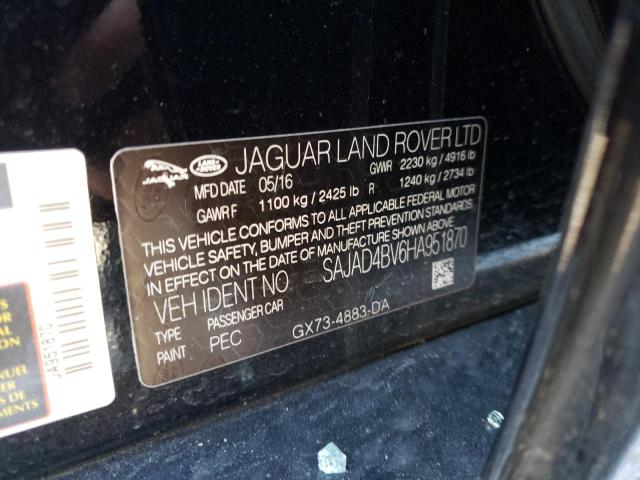 Photo 10 from auction – 2017 JAGUAR XE PREMIUM with VIN SAJAD4BV6HA951870
