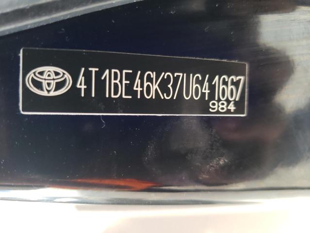 Photo 10 from auction – 2007 TOYOTA CAMRY with VIN 4T1BE46K37U641667