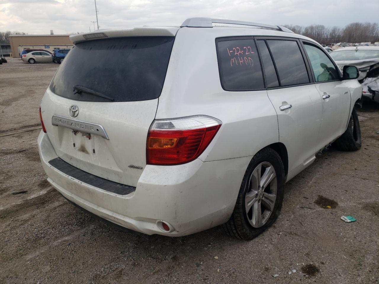 Photo 4 from auction – 2010 TOYOTA HIGHLANDER with VIN JTEDK3EH5A2157438
