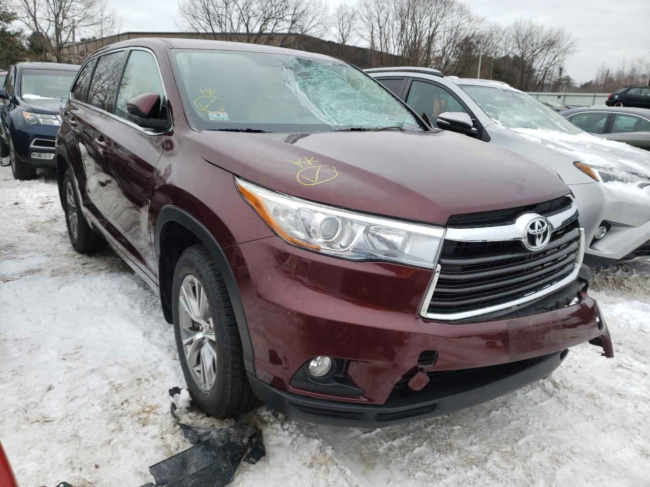صورة رقم 1 من المزاد - 2015 TOYOTA HIGHLANDER مع VIN 5TDBKRFHXFS181862