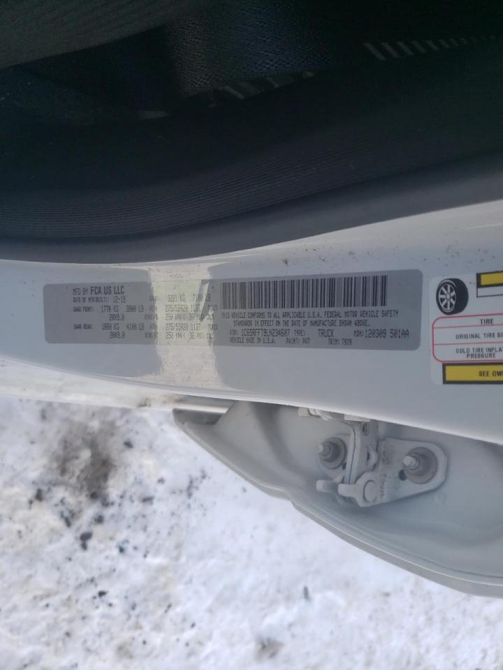 Photo 10 from auction – 2020 RAM 1500 BIG H with VIN 1C6SRFFT9LN234607