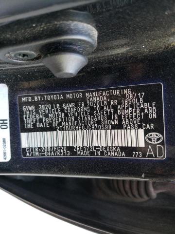 Photo 10 from auction – 2018 TOYOTA COROLLA L with VIN 2T1BURHE0JC970598