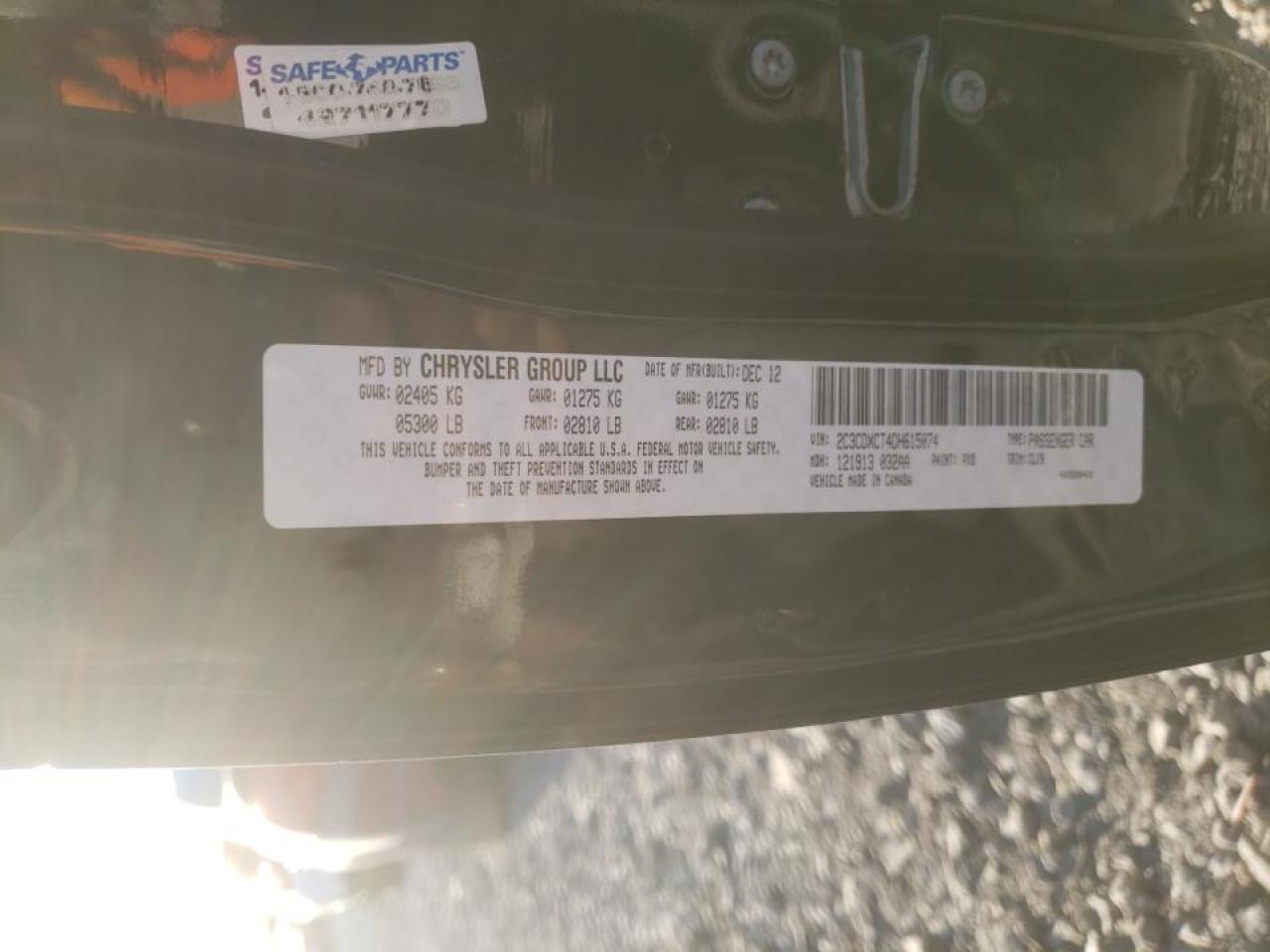 Photo 10 from auction – 2013 DODGE CHARGER R/ with VIN 2C3CDXCT4DH615074