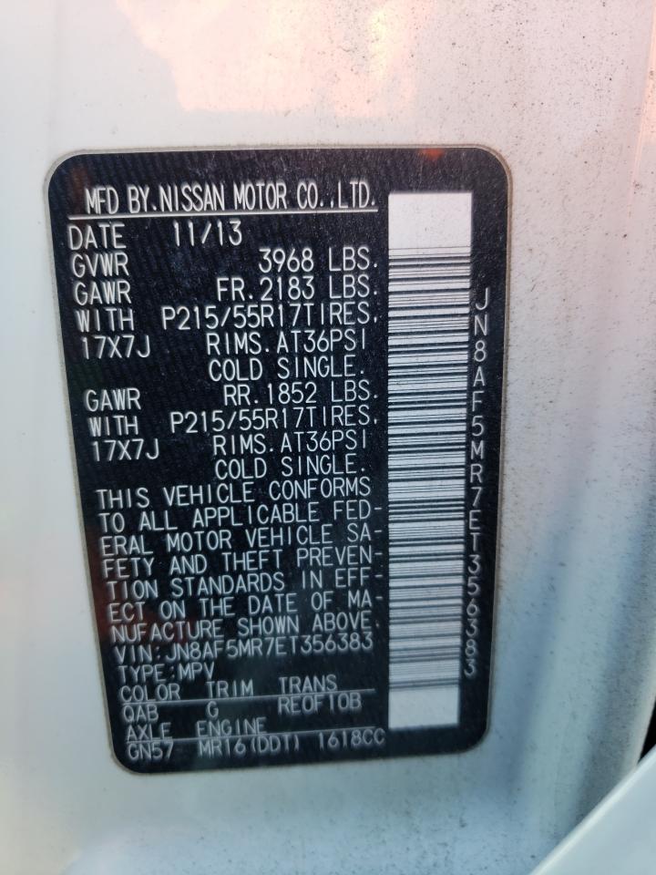 Photo 10 from auction – 2014 NISSAN JUKE S with VIN JN8AF5MR7ET356383