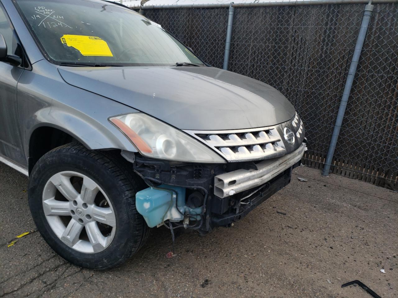 Photo 9 from auction – 2006 NISSAN MURANO SL with VIN JN8AZ08W16W531124