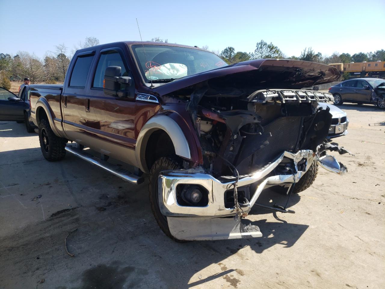 FORD F250 SUPER 2011 with VIN 1FT7W2B68BEA12106 - Photo from auction