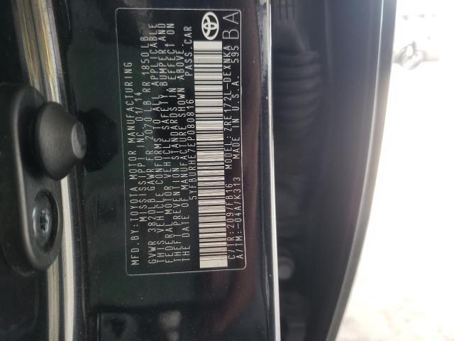 Photo 10 from auction – 2014 TOYOTA COROLLA L with VIN 5YFBURHE7EP080816
