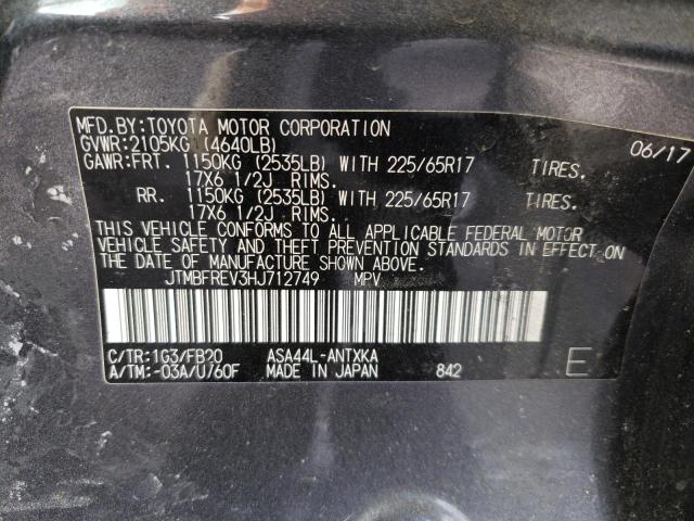 Photo 10 from auction – 2017 TOYOTA RAV4 LE with VIN JTMBFREV3HJ712749
