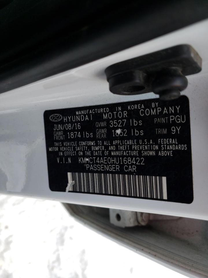 Photo 10 from auction – 2017 HYUNDAI ACCENT SE with VIN KMHCT4AE0HU168422