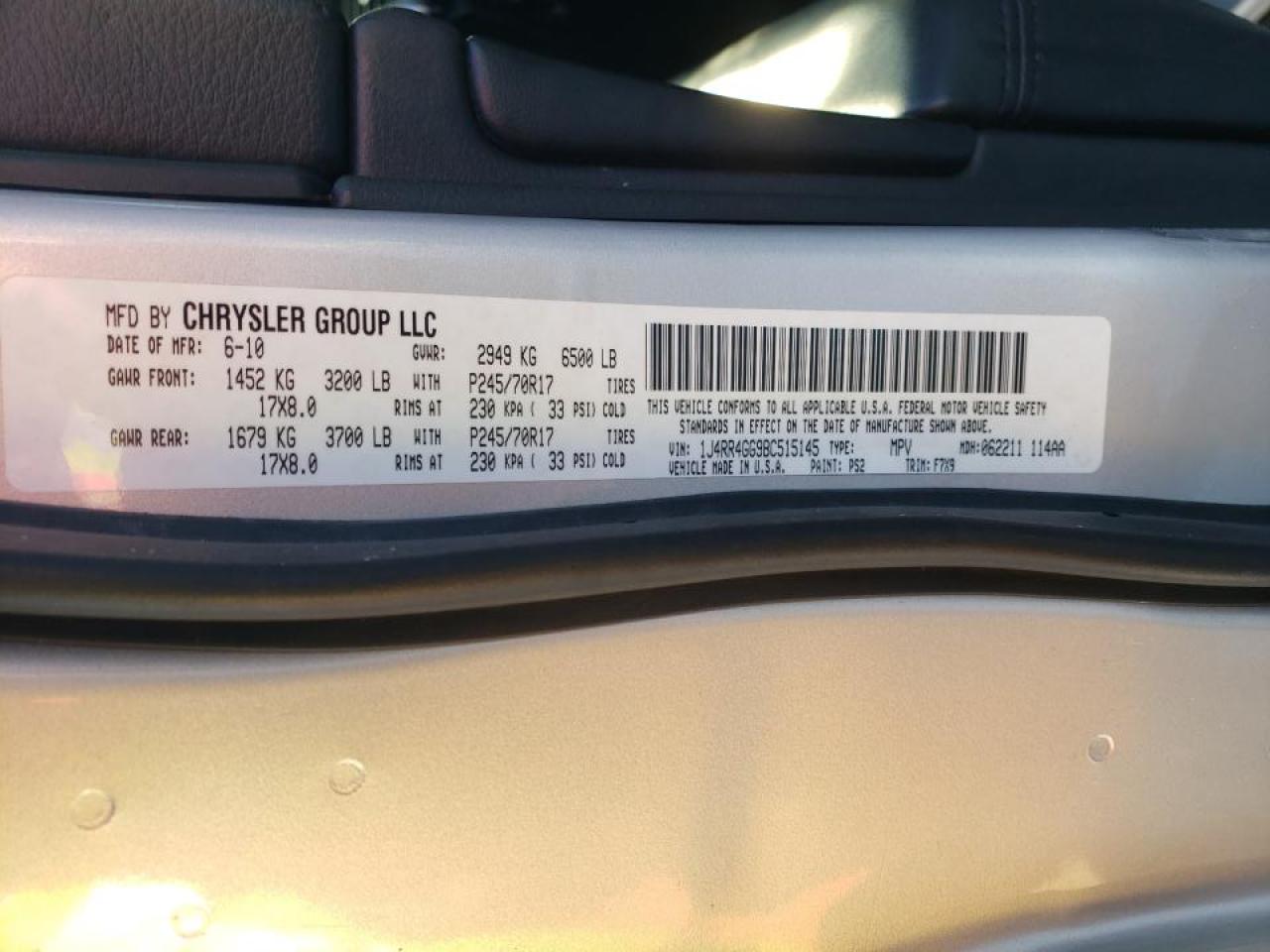 Photo 10 from auction – 2011 JEEP GRAND CHER with VIN 1J4RR4GG9BC515145