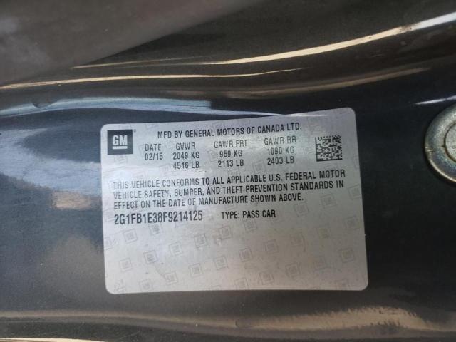 Photo 10 from auction – 2015 CHEVROLET CAMARO LS with VIN 2G1FB1E38F9214125