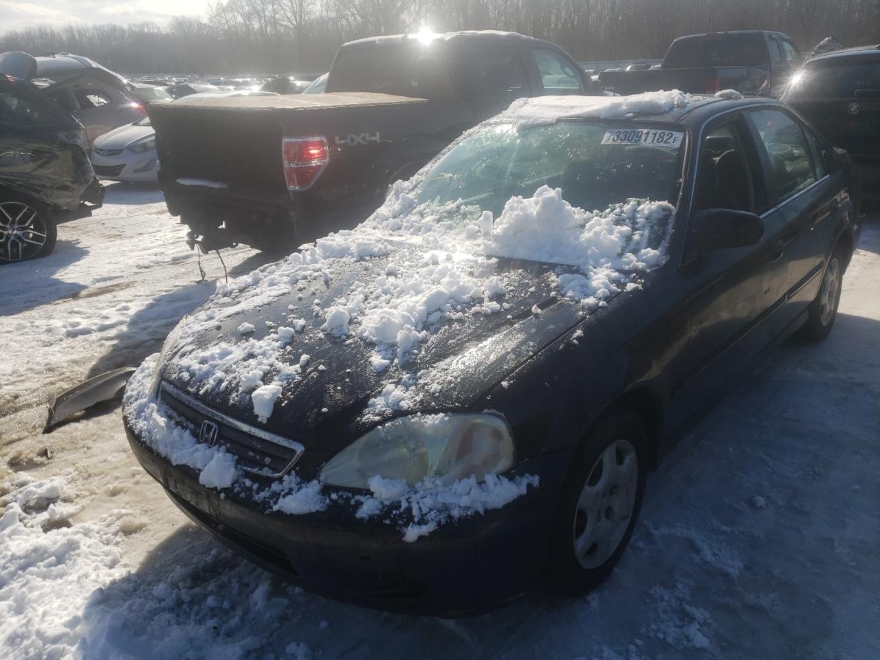 Photo 2 from auction – 2000 HONDA CIVIC EX with VIN 2HGEJ8648YH600527