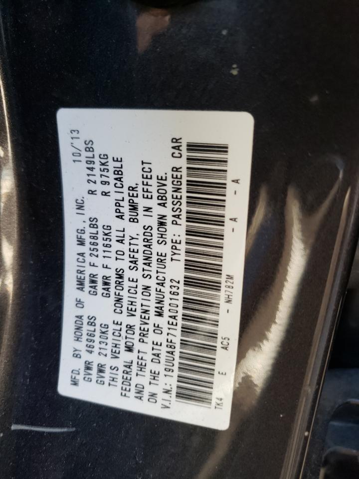 Photo 10 from auction – 2014 ACURA TL ADVANCE with VIN 19UUA8F71EA001632