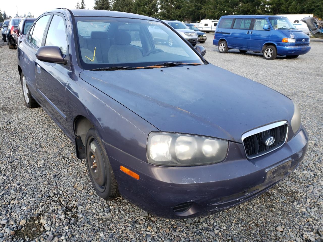 HYUNDAI ELANTRA GL 2002 with VIN KMHDN45D02U386027 - Photo from auction