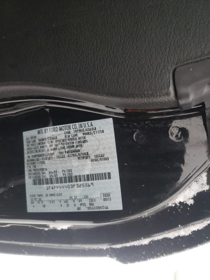Photo 10 from auction – 2003 FORD MUSTANG with VIN 1FAFP44403F325569