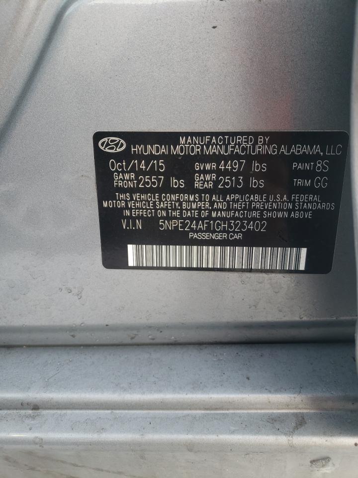 Photo 10 from auction – 2016 HYUNDAI SONATA SE with VIN 5NPE24AF1GH323402