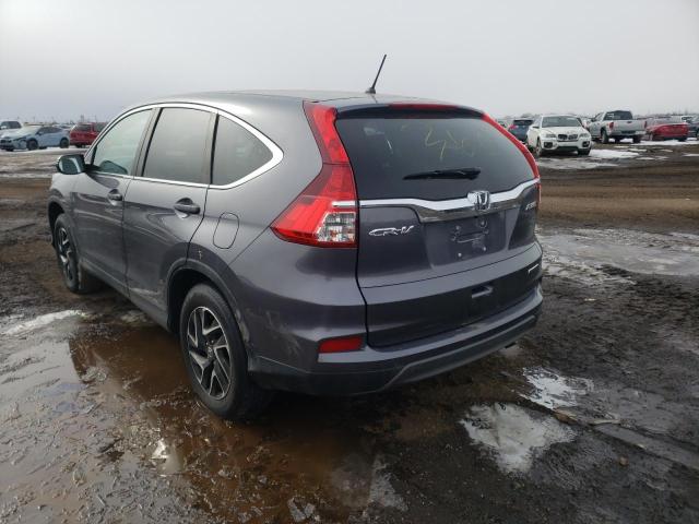 Photo 3 from auction – 2016 HONDA CR-V SE with VIN 5J6RM4H42GL084626