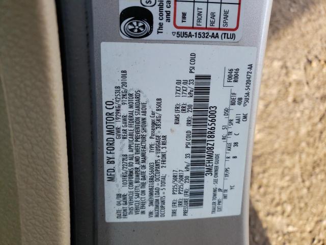 Photo 10 from auction – 2008 MERCURY MILAN PREM with VIN 3MEHM08Z18R656003