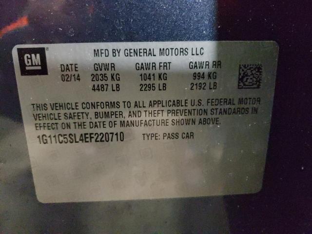 Photo 10 from auction – 2014 CHEVROLET MALIBU 1LT with VIN 1G11C5SL4EF220710