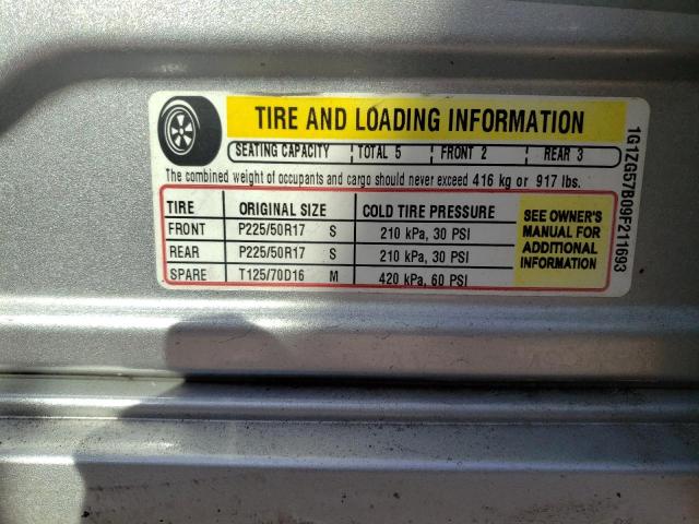 Photo 10 from auction – 2009 CHEVROLET MALIBU LS with VIN 1G1ZG57B09F211693