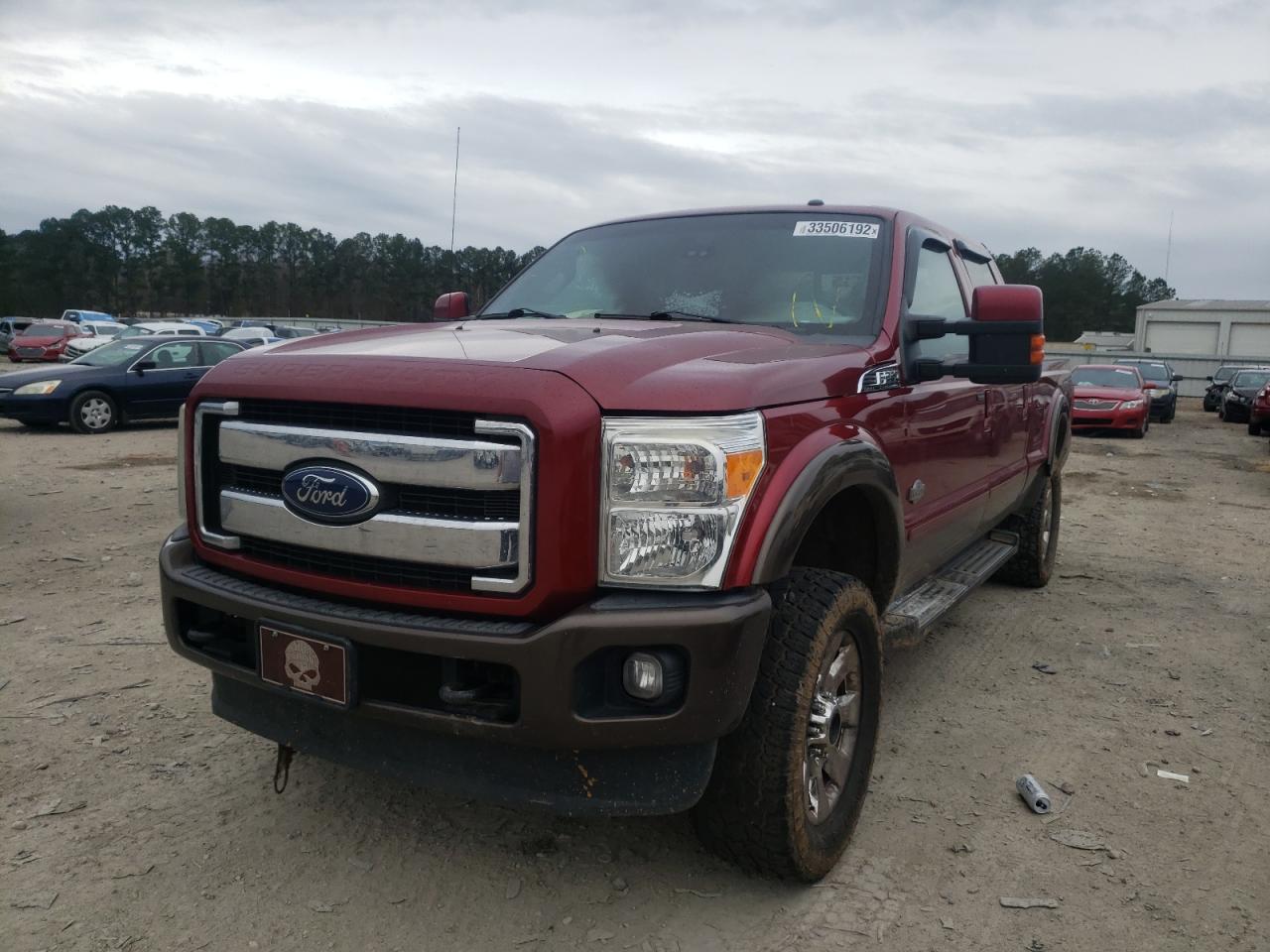 Photo 2 from auction – 2015 FORD F250 SUPER with VIN 1FT7W2BT3FED38892