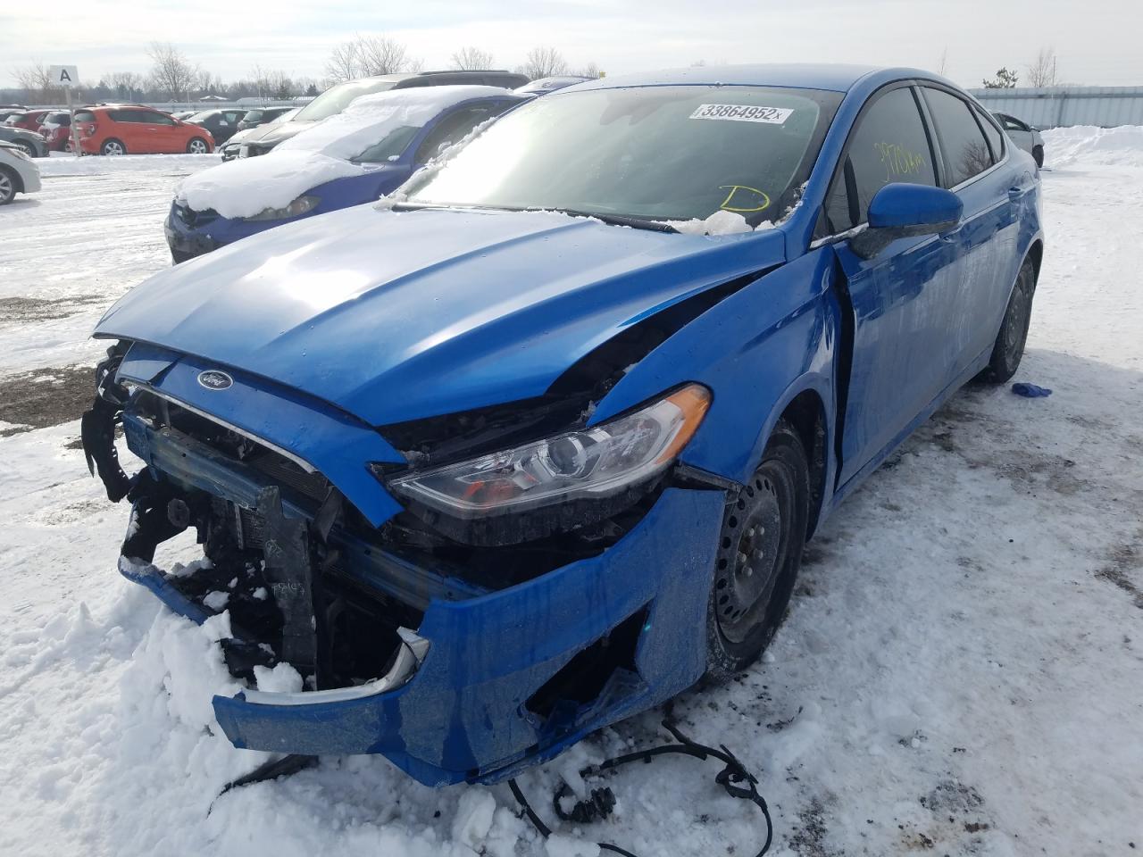 Photo 2 from auction – 2019 FORD FUSION SE with VIN 3FA6P0HD8KR145180