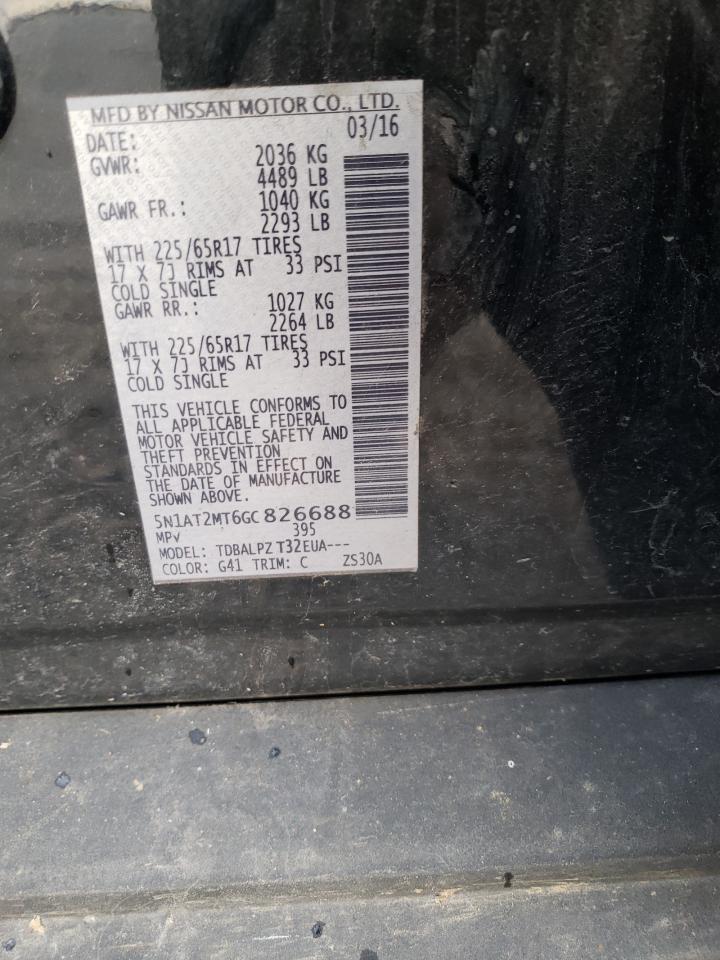 Photo 10 from auction – 2016 NISSAN ROGUE S with VIN 5N1AT2MT6GC826688