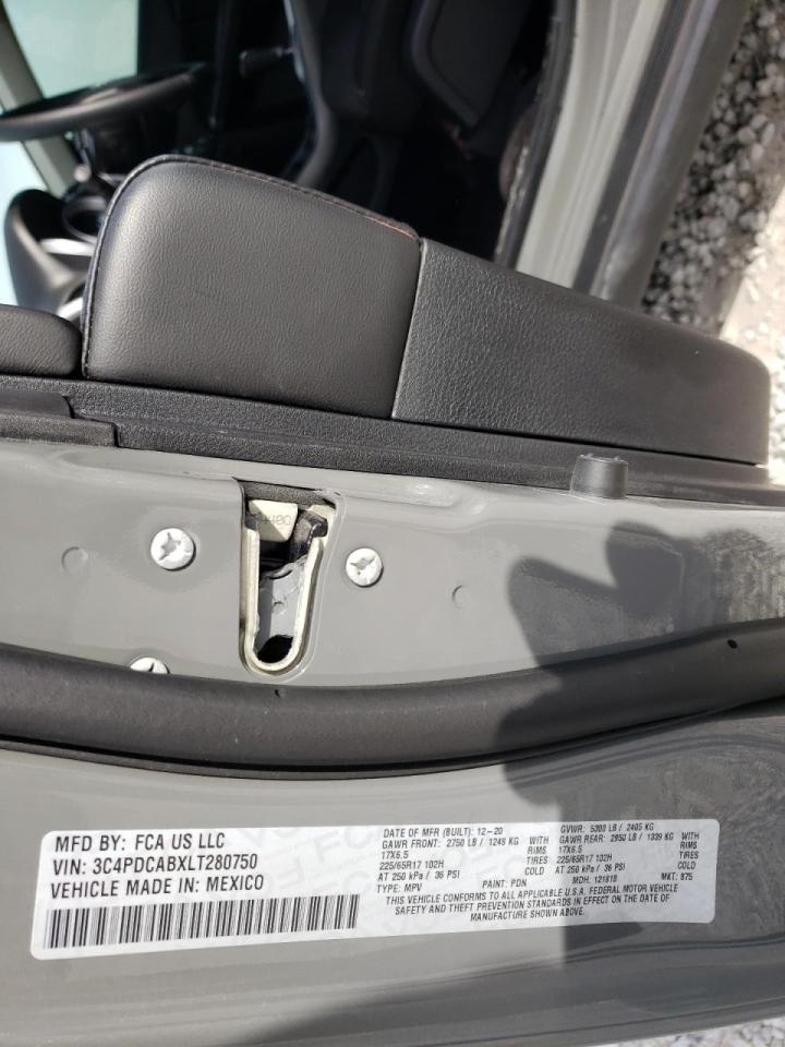 Photo 10 from auction – 2020 DODGE JOURNEY SE with VIN 3C4PDCABXLT280750