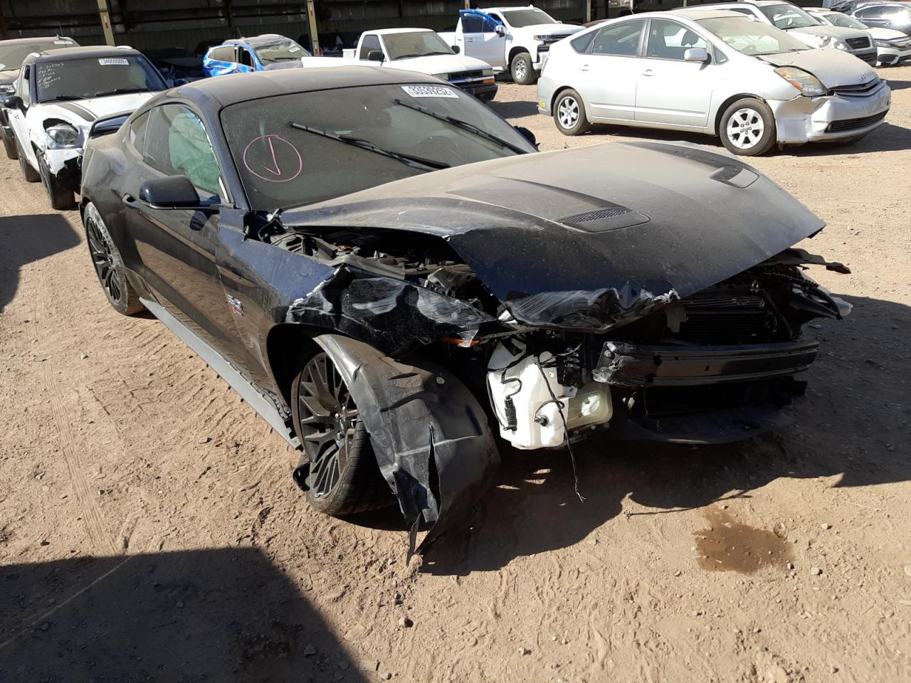FORD MUSTANG GT 2018 with VIN 1FA6P8CF5J5129186 - Photo from auction